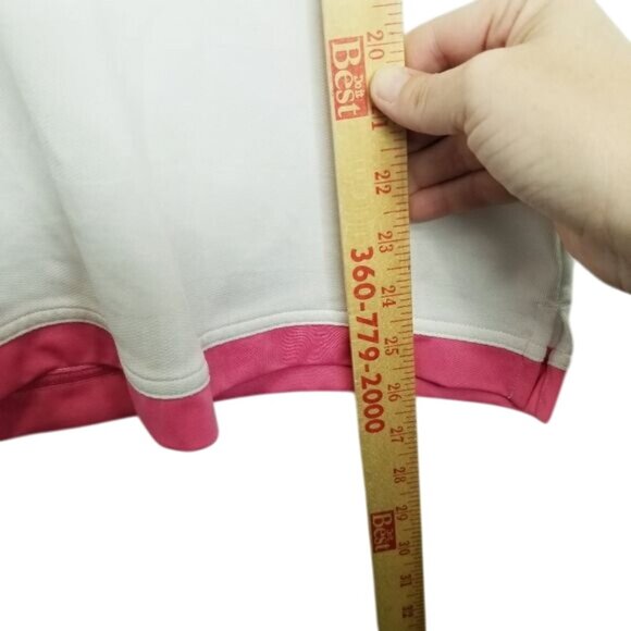 Adidas Golf Womens Short-Sleeve Polo Shirt White Pink Purple Accents M Polyester - Picture 7 of 11